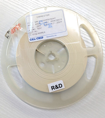 CAL-CHIP GMC21CG0R5C50NT Ceramic Capacitor   0.5 pF, 50V, reel of 2898