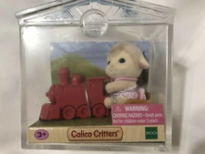 Calico Critters MINI LAMB WITH TRAIN new in packaging