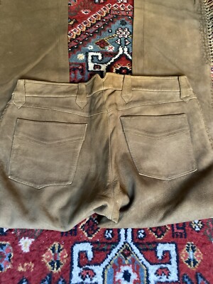 Polo Ralph Lauren Brown Suede Fringe Jeans 34x30 | RRL RUGBY Polo Ralph Lauren Brown Suede Fringe Jeans 34x30 | RRL RUGBY