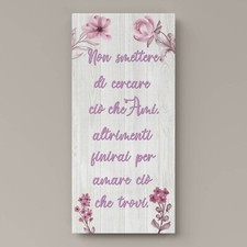 Quadro con Frase in Stile