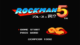 Rockman 5 Megaman Nintendo Famicom NES Japanese ver Cleaned Tested & Working