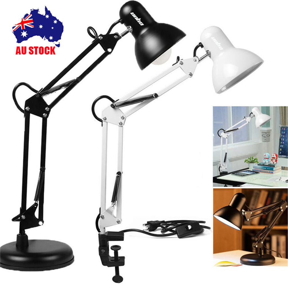 Clamp Standing Table Lamp Adjustable Desk Lamp Bedside Night Reading
