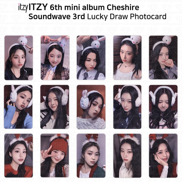 ITZY 6th Mini Album Cheshire Soundwave 3rd Lucky Draw Photocard Benefit Ver.