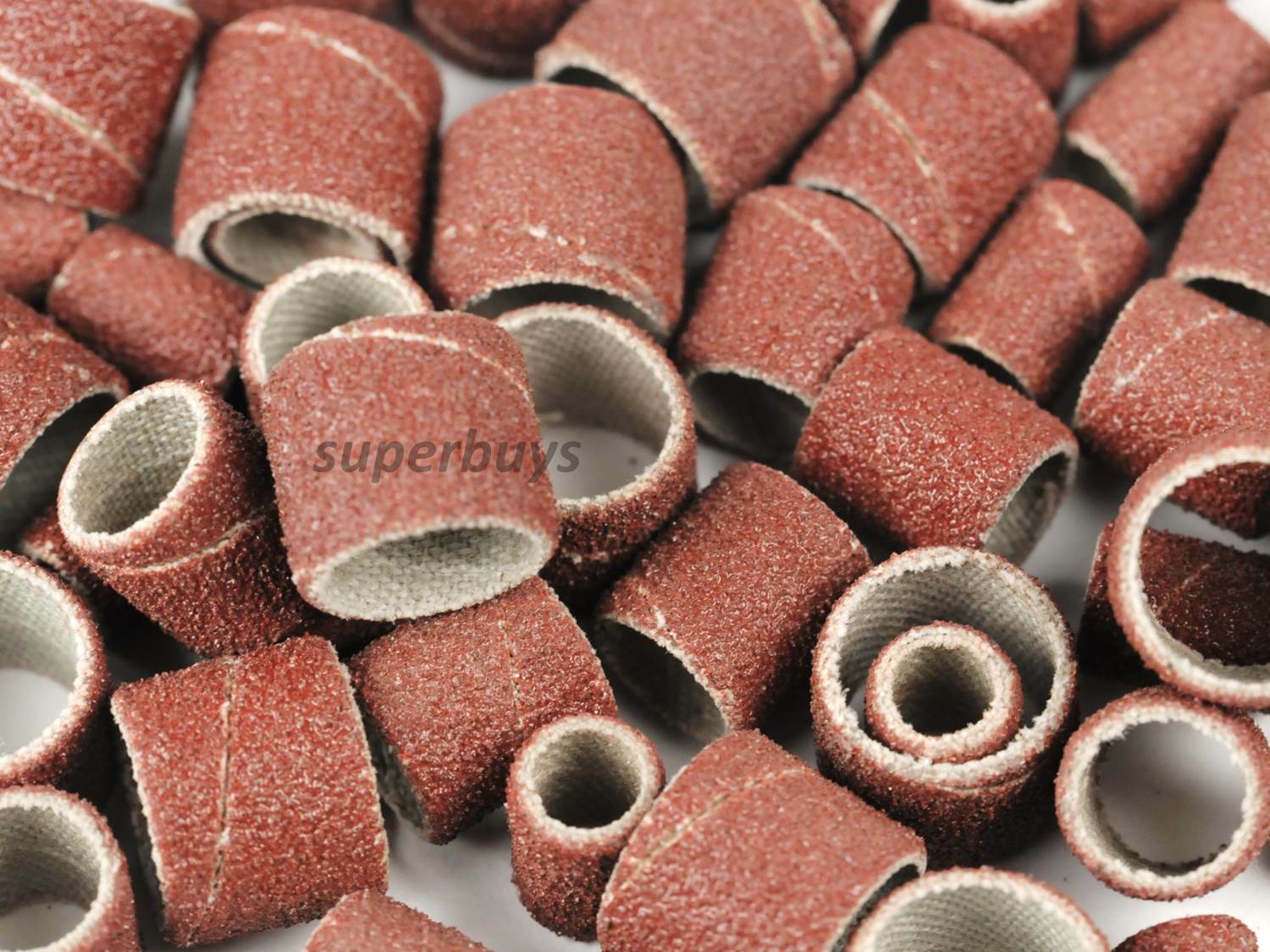 60pc 3 Size 50Grit Abrasive Sanding Sand Paper Band Drum Sleeve Wheel