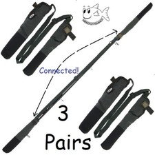 NGT Carp Rod Tip and Top Butt Protectors Elasticated Covers for Fishing Rods x 3