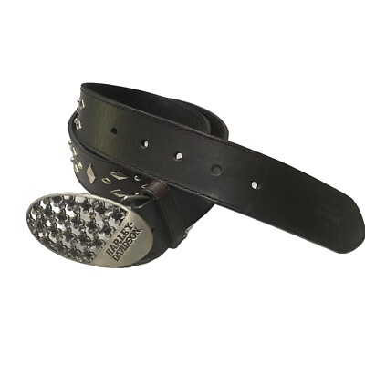 Harley Davidson Womens Belt S Rhinestone Buckle Studded