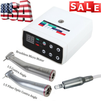 Dental NSK Style Brushless LED Electri Motor / 1:1 1:5 Increasing Contra angle