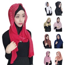 Women Scarves Chiffon Headscarf Hijab Muslim Islamic Wrap Shawl Turban 180 70cm