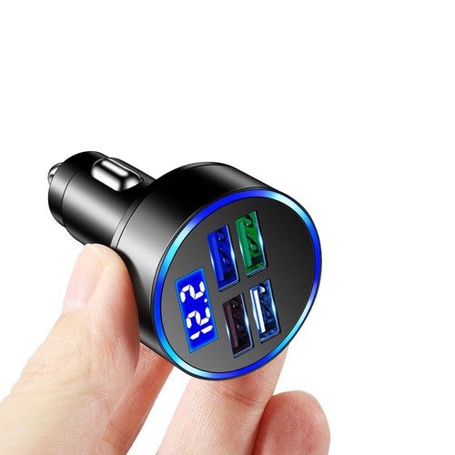 4 Ports USB PD Car Charger Adapter LED Display QC3.0 Fast Charging Accessories - Photo 8 sur 10