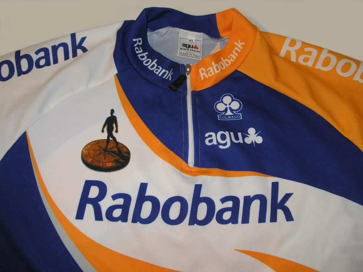 Rabobank Cycling Jersey AGU Made In Italy Size XL eBay