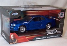 Fast & Furious Brians Nissan Skyline GT-R BNR34 1-32 Diecast model Jada 97185 FF