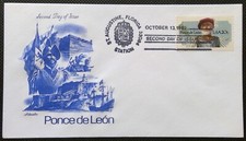 Scott 2024 FDC Ponce de Leon Artmaster Cachet RARE 2nd DAY ISSUE