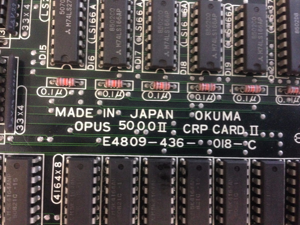 OKUMA OPUS 5000II E4809-436-018-C CRP CARD 60 DAY WARRANTY! | eBay