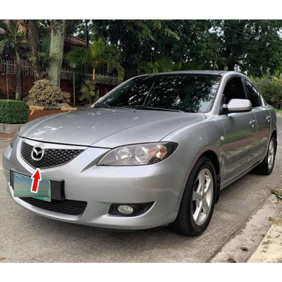 04-06 适合 MAZDA 3 1th Maxx 5DR 前格栅哑光黑色框架 + 钢网 — 第 4/4 张图片