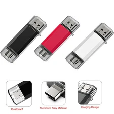 64GB Dual Type-C Flash Drive OTG Memory Stick Thumb Storage for Android phone PC