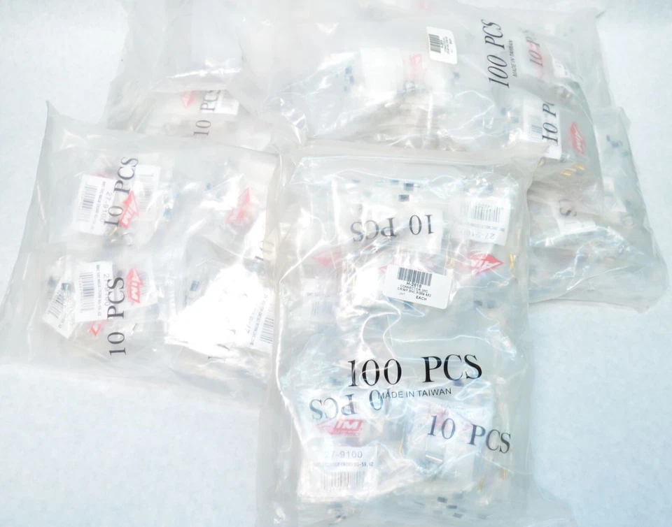 [ Lot of 800 ] AIM 27-9100 3pc. BNC Male Coaxial Crimp Connector RG-59 RG-62 - Image 3 of 4