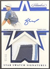 2021 FLAWLESS SHANE MCCLANAHAN @ 9/15 @ AUTO ROOKIE RC STAR SWATCH JERSEY PATCH