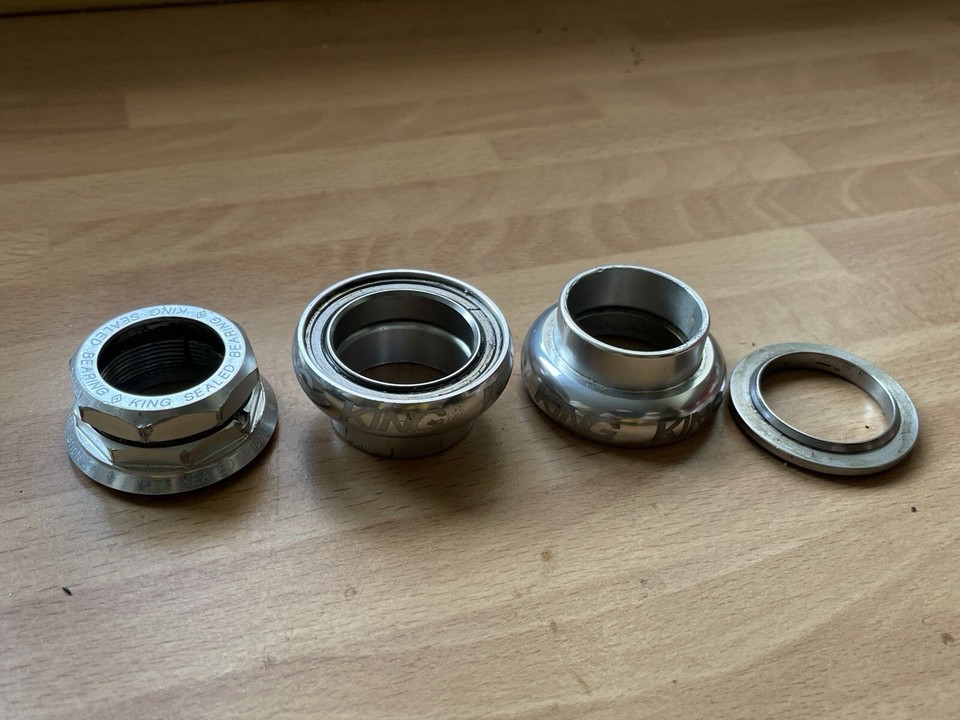 Chris King GripNut 1” Threaded Headset Silver Road Bike Pista Race