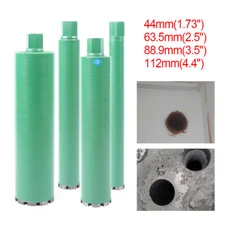 1.73" 2.5" 3.5" 4.4" Wet Diamond Core Drill Bit for Concrete Drilling Coring