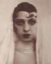 JOSEPHINE BAKER in Veil c1930, Burlesque Icon, Movie Star, Vintage Photo Reprint