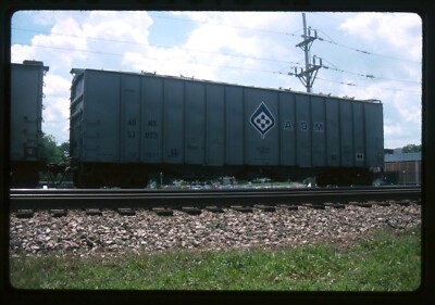 Railroad Slide - ADM ADMX #53073 Box Car 1994 Downers Grove IL Freight ...