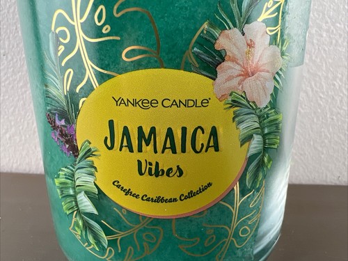 Yankee Candle 22 oz Jar Jamaica Vibes Green New/unused Smells Good & Lasts - Picture 2 of 7