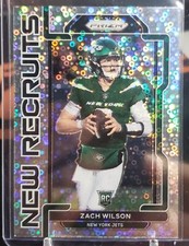Zach Wilson 2021 Panini Prizm No Huddle Silver Prizm New Recruits Rookie RC