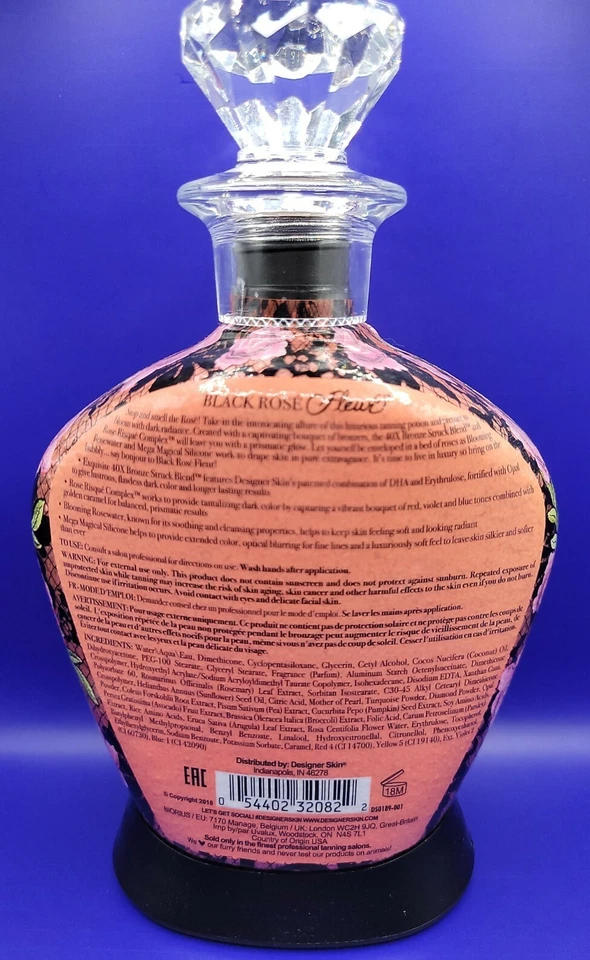 Designer Skin Black Rose Fleur Exquisite 40x Bronzer Tanning Lotion - Image 4 of 4