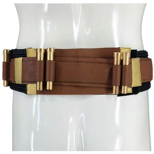 Boba Fett Cosplay Belt With Gold Buckle Bullets Bounty Hunter Costume Accessory - Picture 5 of 8