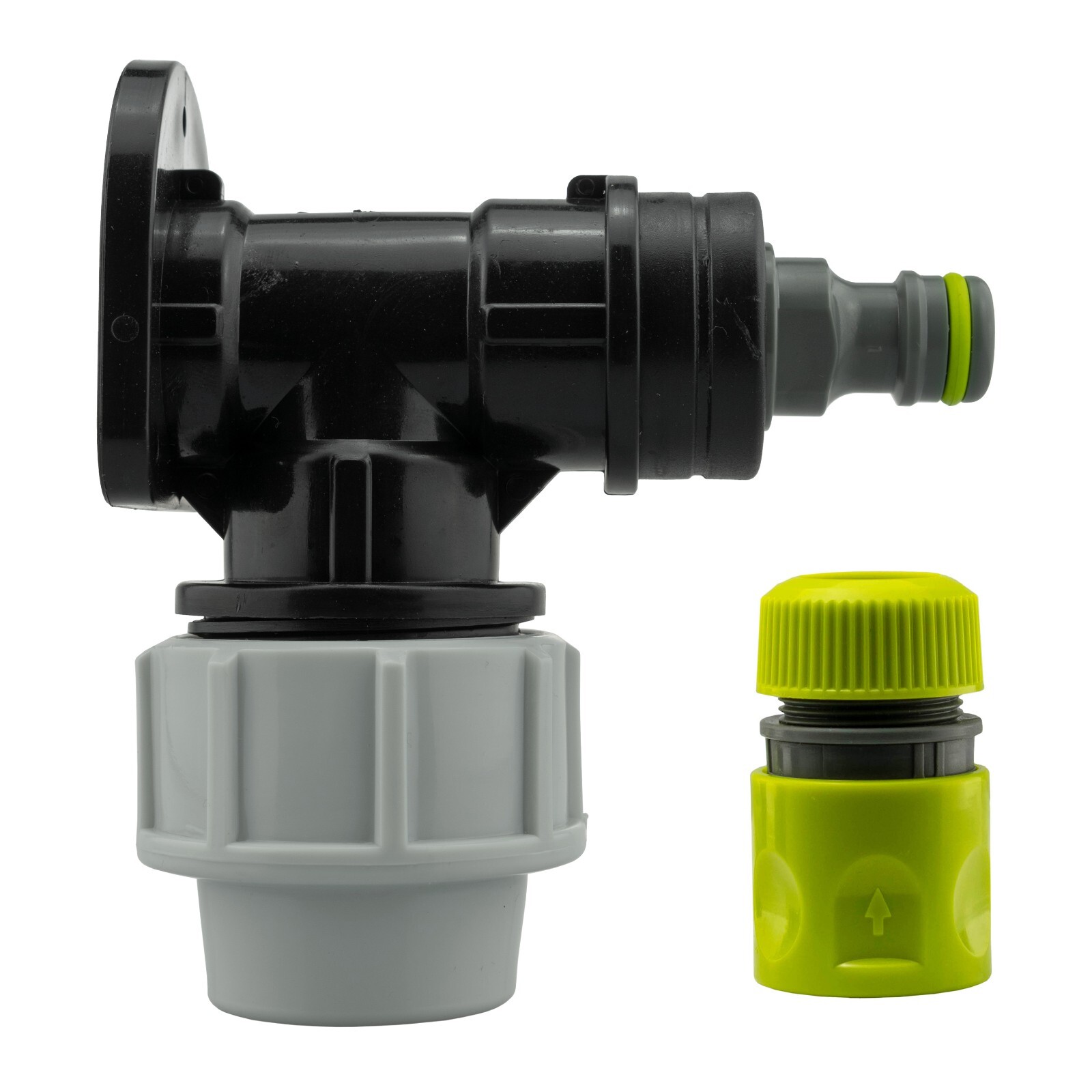 25mm MDPE Wall Plate Quick Connect Garden Hose Adapter & Female Connector Kit - Image 3