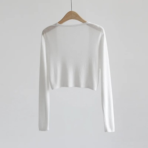 Sonnenschutz Strick Cardigan Damen dünner Mantel Eis Seide Oberbekleidung Überwurf Shirt - Bild 8 von 17