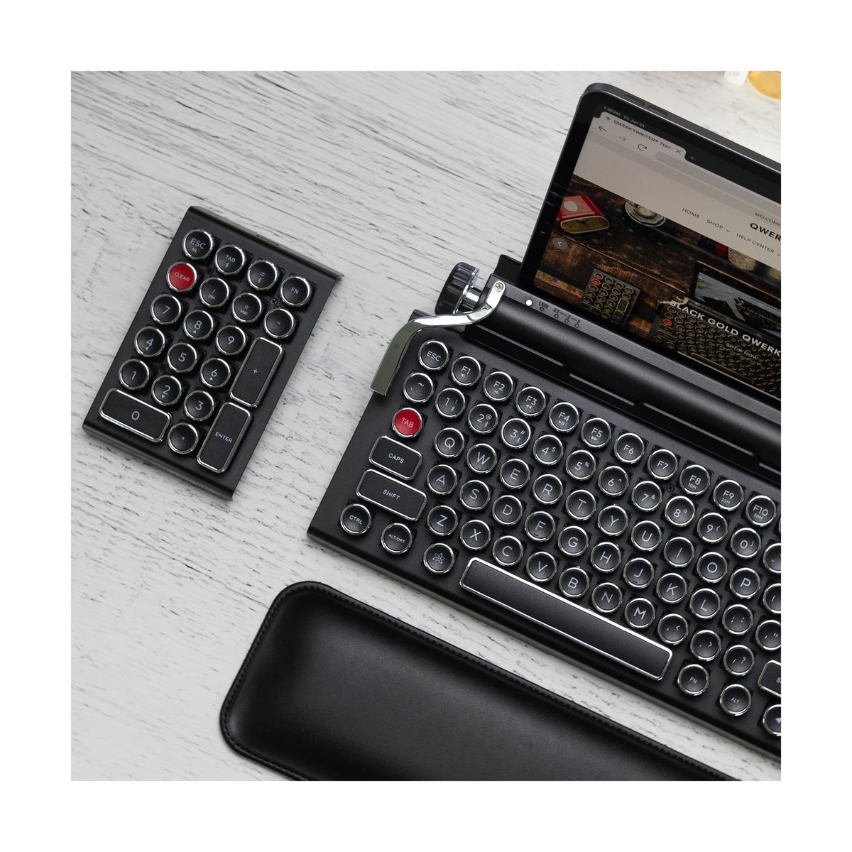 Qwerkywriter S Typewriter Inspired Retro Mechanical Wired