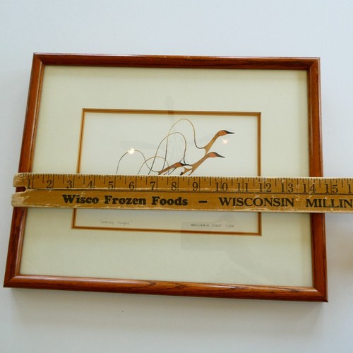 Spring Flight by Ojibway Artist Benjamin Chee Chee Wood Framed Matted Print - Picture 8 of 10