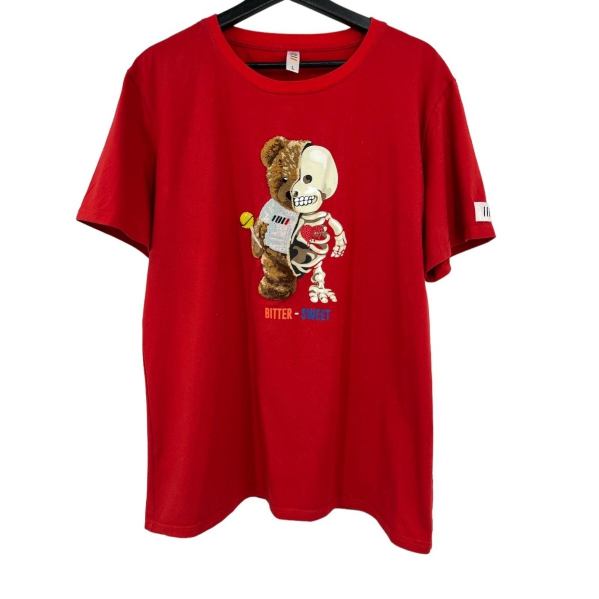 Fifth Loop bittersweet tee large mens skeleton bear graphic t