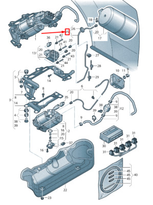 NEU AUDI A8 4H LUFTFEDERUNG KOMPRESSORLEITUNG 4H0616715 ORIGINAL