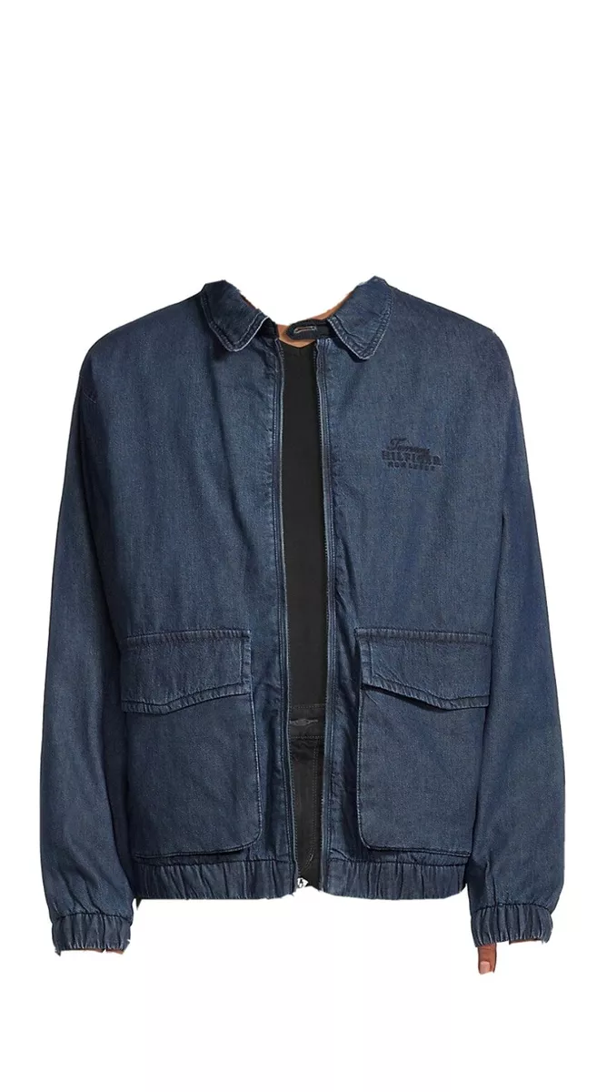 NWT men s vintage style tommy hilfiger Denim harrington jacket eBay