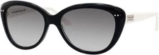 KATE SPADE Women's Sunglasses Angelique/S FU8/Y7 Black Cream Grey Lens 55-16-135