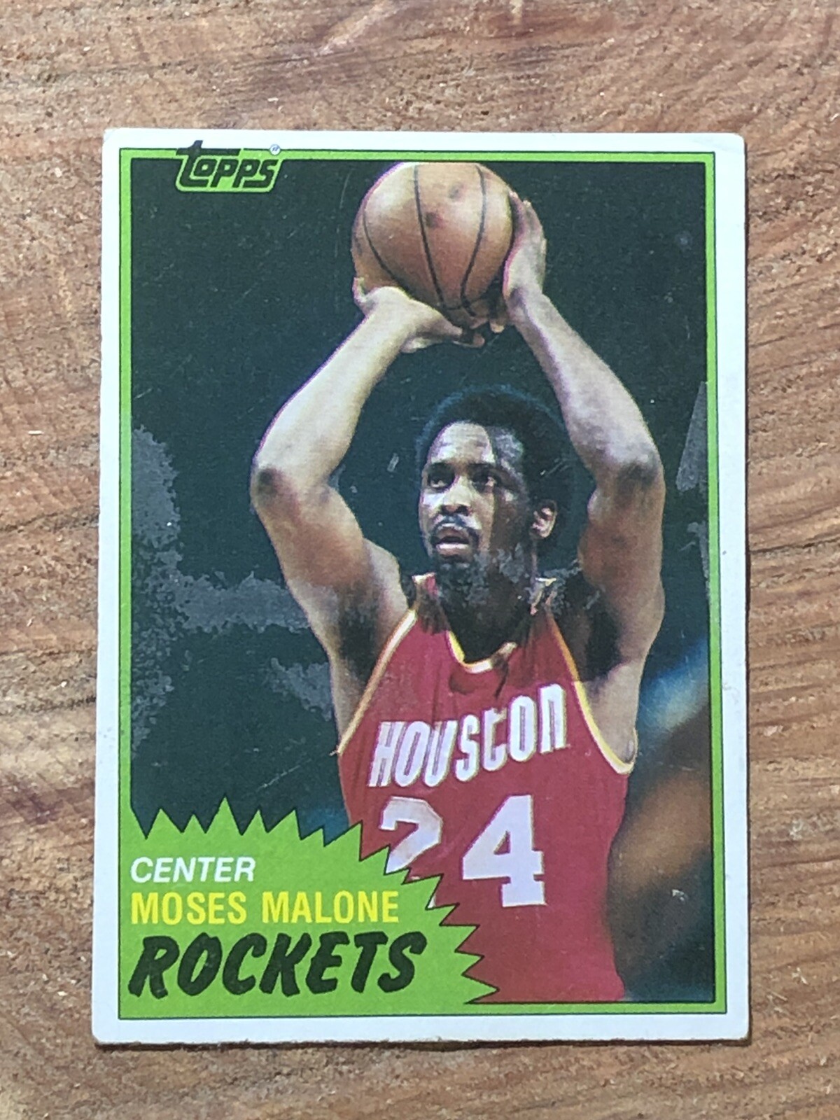 1981-82 Topps Basketball Moses Malone #14 EX-NM HOF Houston Rockets