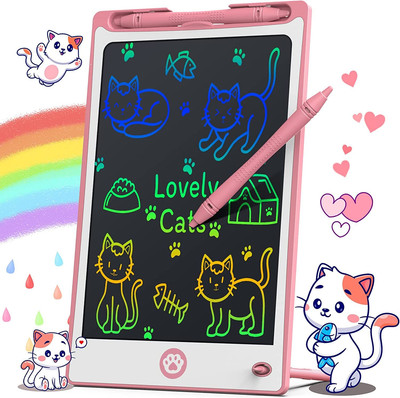 Kids Writing Tablet, Hockvill Toys for 3 4 5 6 7 Year Old Girls Boys, Pink 
