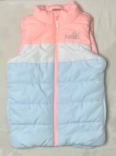 Puma Puffer Vest Jacket Children s Full Zip Lined Insulated Size XS 5/6