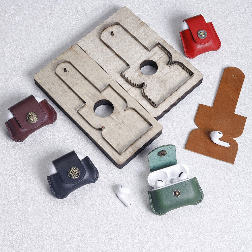 Leather AirPods Case Cover Compatible with AirPods 2 3 Pro Pro 2-image