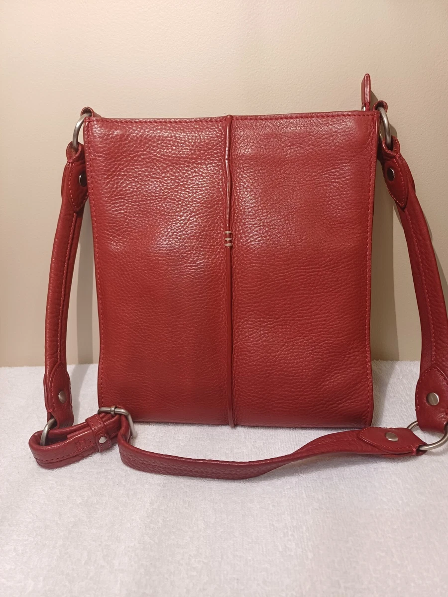 Vintage Ellington Red Leather Convertible Backpack Purse Ellington Red Patent Leather Tote Hobo Shoulder Bag  main image 3