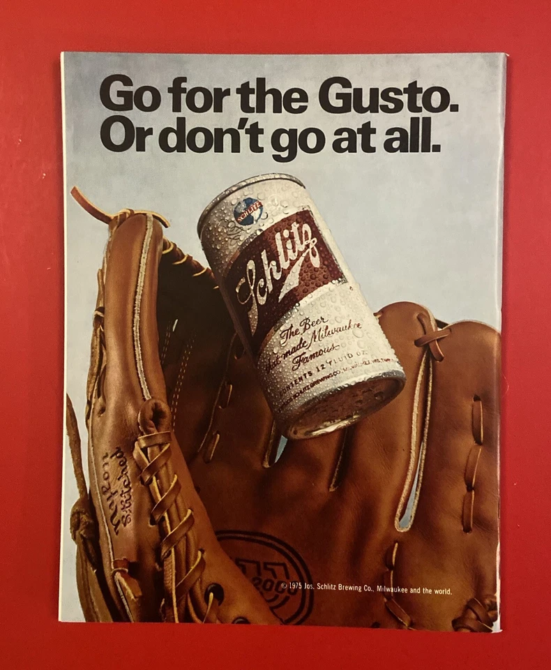 1975 MLB Baseball ALL STAR GAME Program Vintage Milwaukee Brewers Hank Aaron - Image 2 of 4