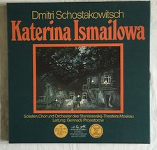 Boxed Set 4 Vinyl LP's Katerina Ismailowa Dmitri Schostakowitsch 1965 In Russian