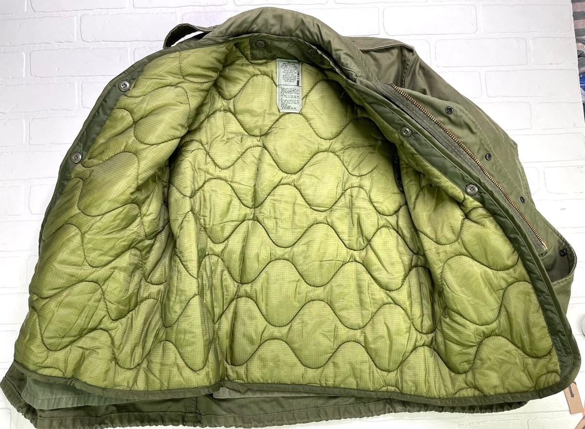 US Army Coat Cold weather Field Jacket OG-107 DLA-100-82-C-0576 | eBay