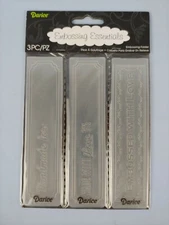 Darice Embossing Essentials Folder 1218-77 Handmade By 3 Pack Craft Scrapbooking