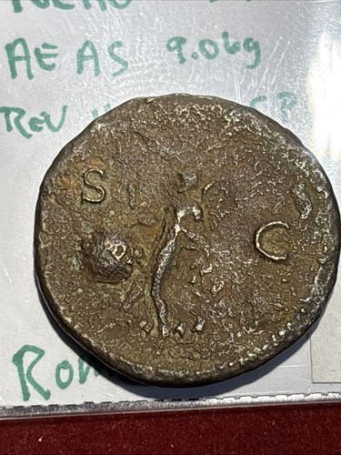Nero (AD 54-68) Roman AE bronze as coin Flying Victory Rome mint - Picture 5 of 7