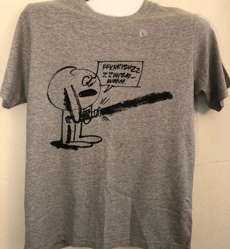 UNIQLO STAR WARS ARTIST COLLECTION GRAPHIC TEE SZ LARGE MEN GREY NEW WITH TAGS