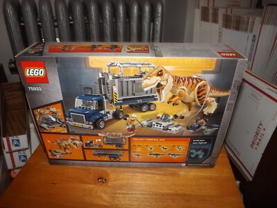 LEGO JURASSIC WORLD T. REX TRANSPORT KIT 75933 609 PIECES NEW IN