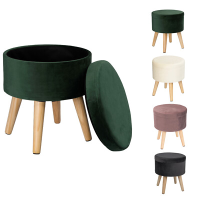 Sitzhocker gepolsterte Kinder Hocker samt Hocker Fußbank mit Stauraum